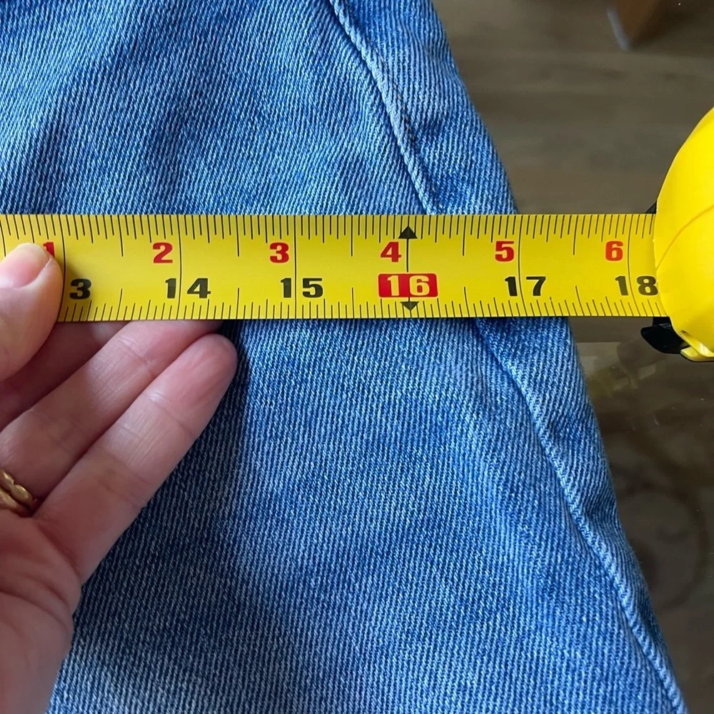 Hollister high rise Jeans. Patchwork. Size 26 with 27 in inseam - Picture 9 of 16